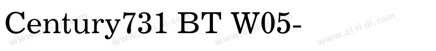 Century731 BT W05字体转换